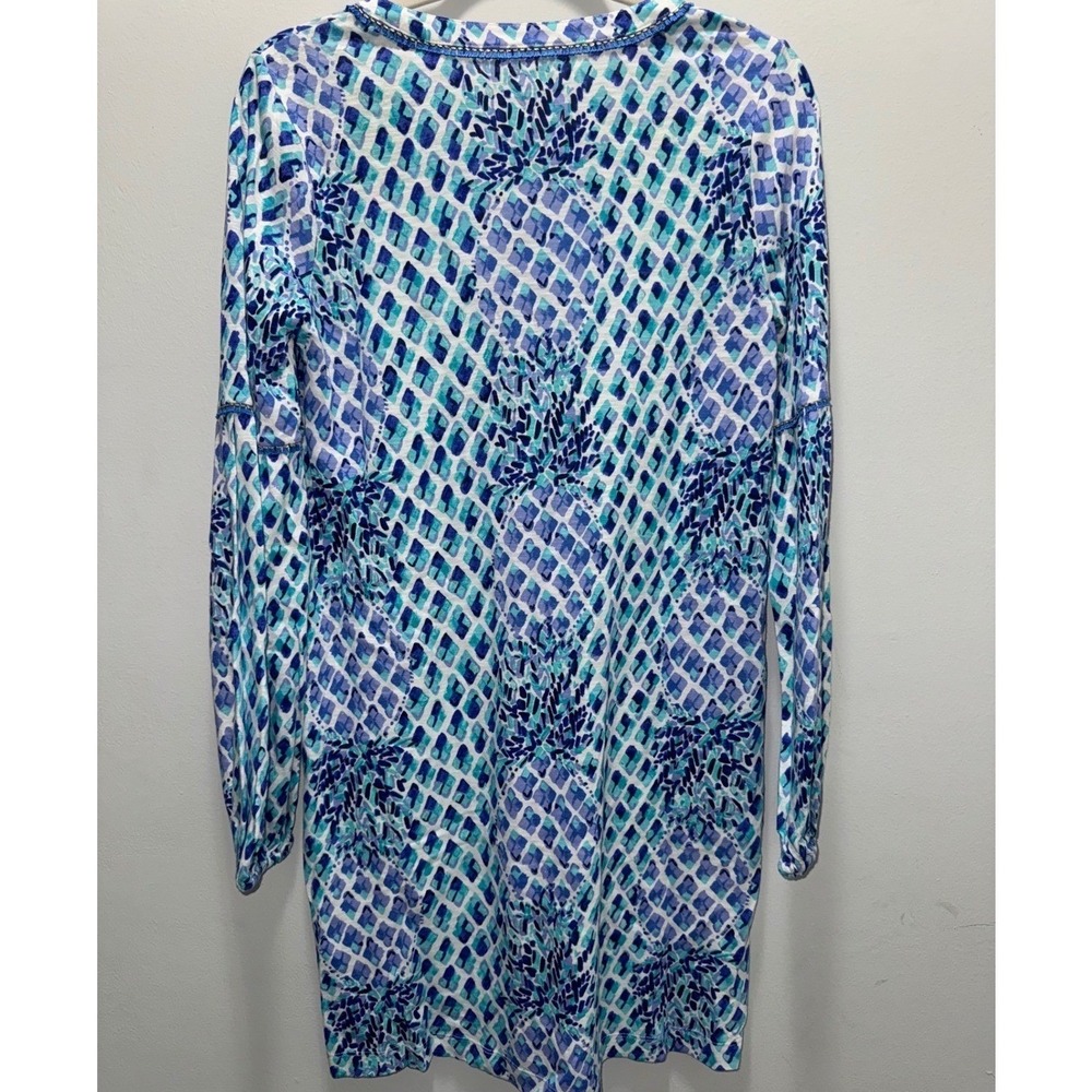Lilly Pulitzer Joy Dress Resort White Toe In Blue Pineapple NWT Small 28836 - Picture 6 of 6